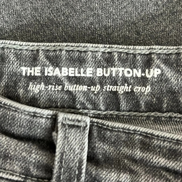 AG Adriano Goldschmied The Isabelle Button Up Jeans in Gray - NWOT - Size 32R - Picture 7 of 9